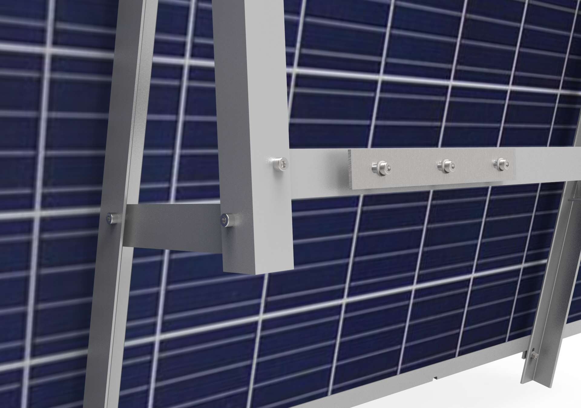 Solarmodul Halterung für Balkon 15°