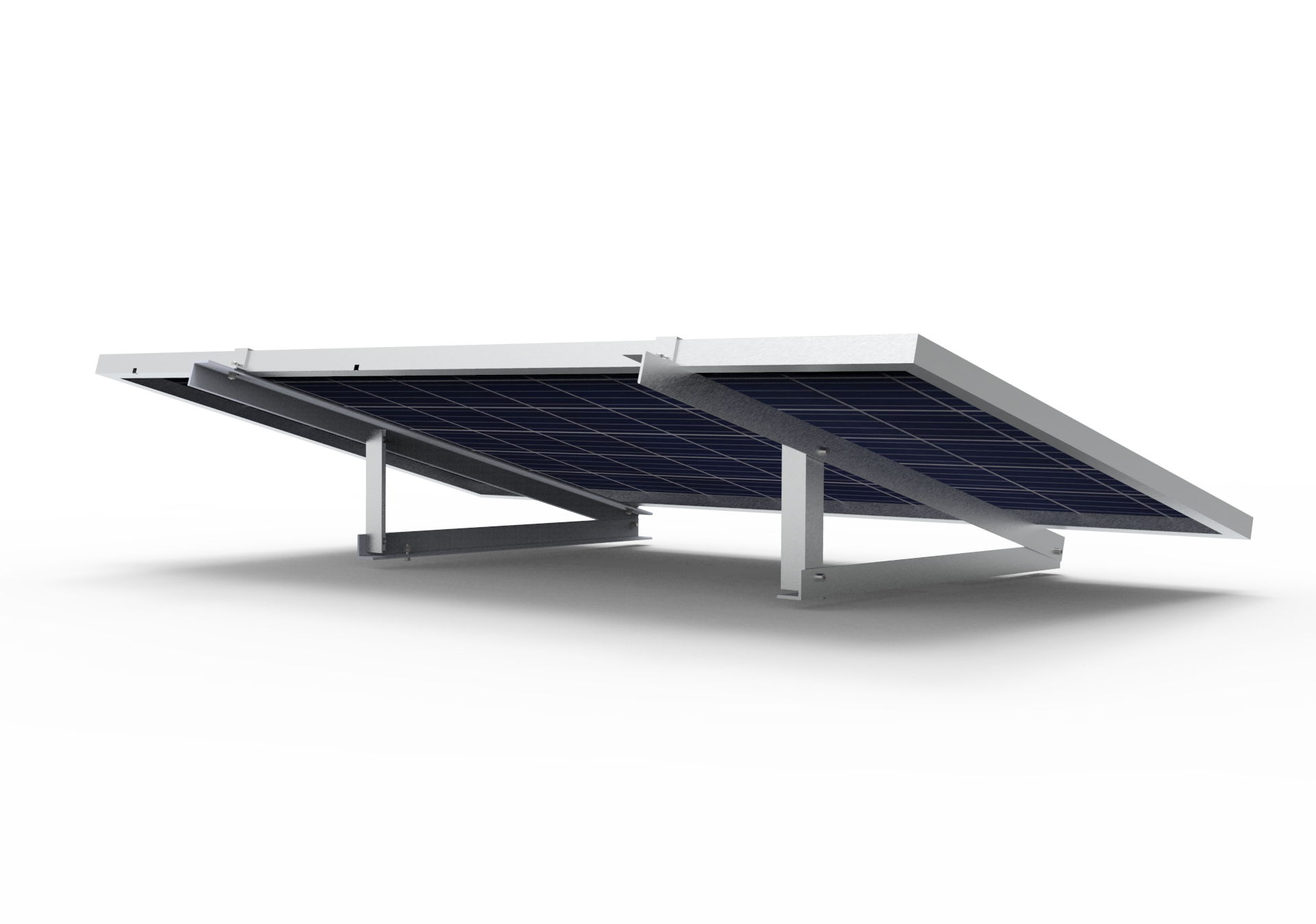 Solarmodul Halterung für Balkon 15°