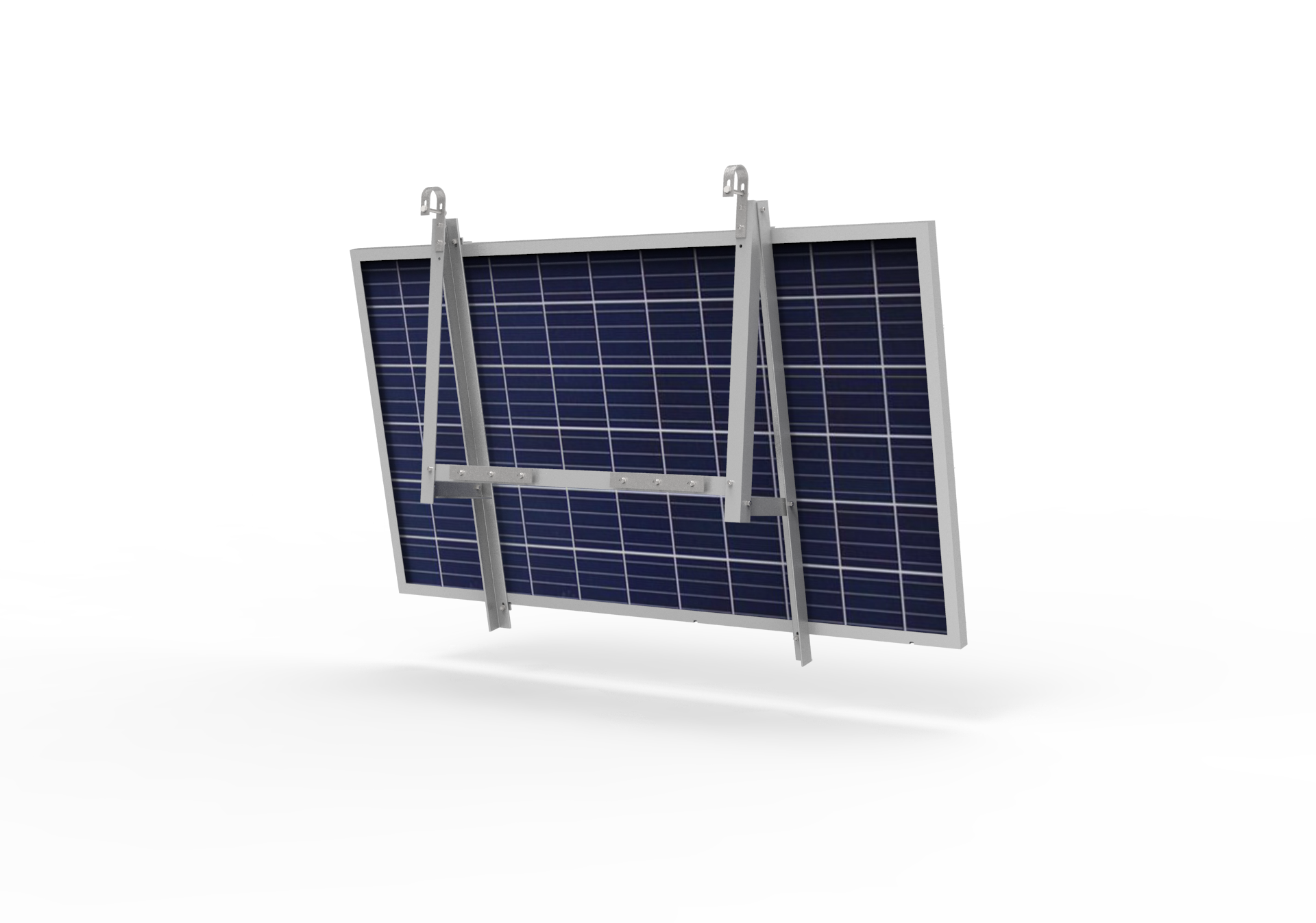 Solarmodul Halterung für Balkon 15°