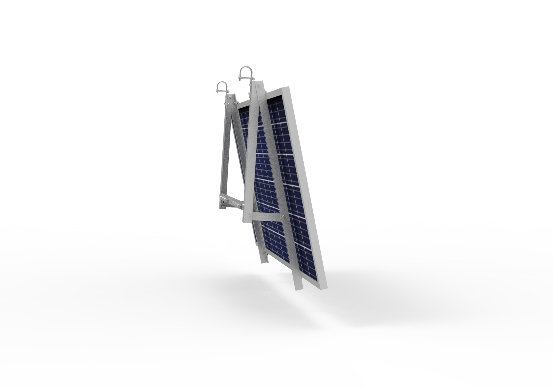 Solarmodul Halterung für Balkon 15°