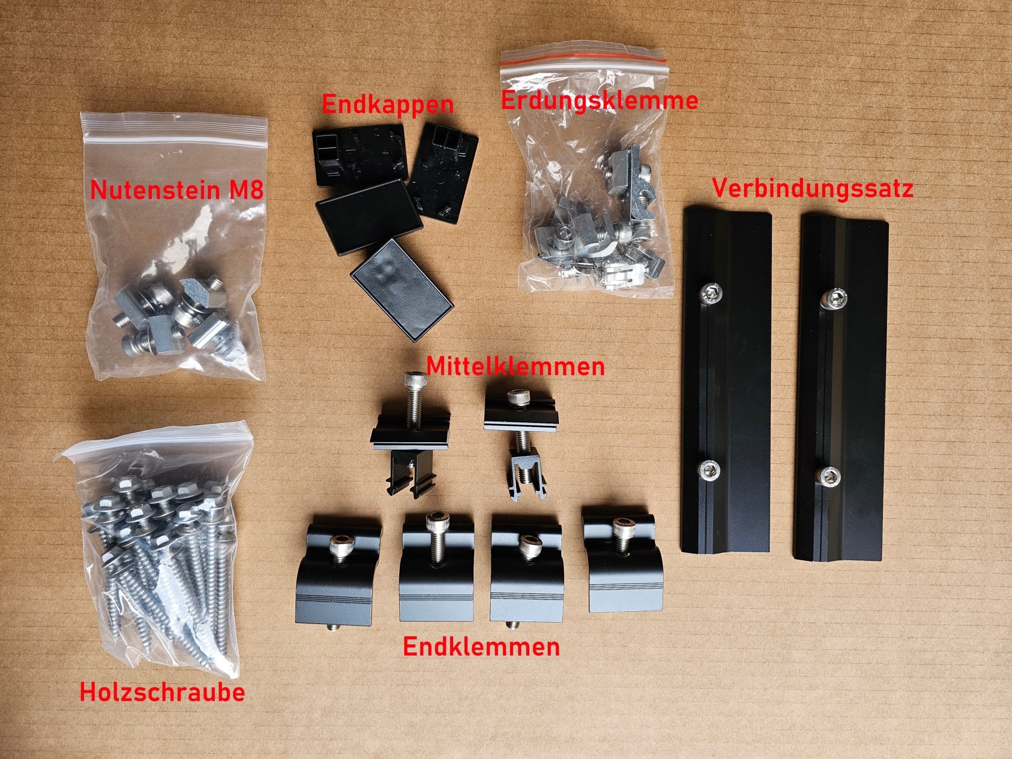 Montageset Solarmodul Halterung für Ziegeldach - Syrink
