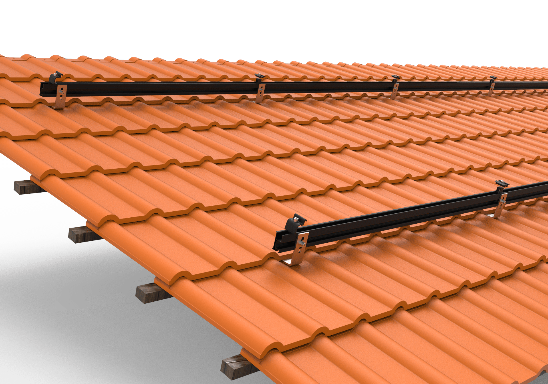 Montageset Solarmodul Halterung für Ziegeldach - Syrink