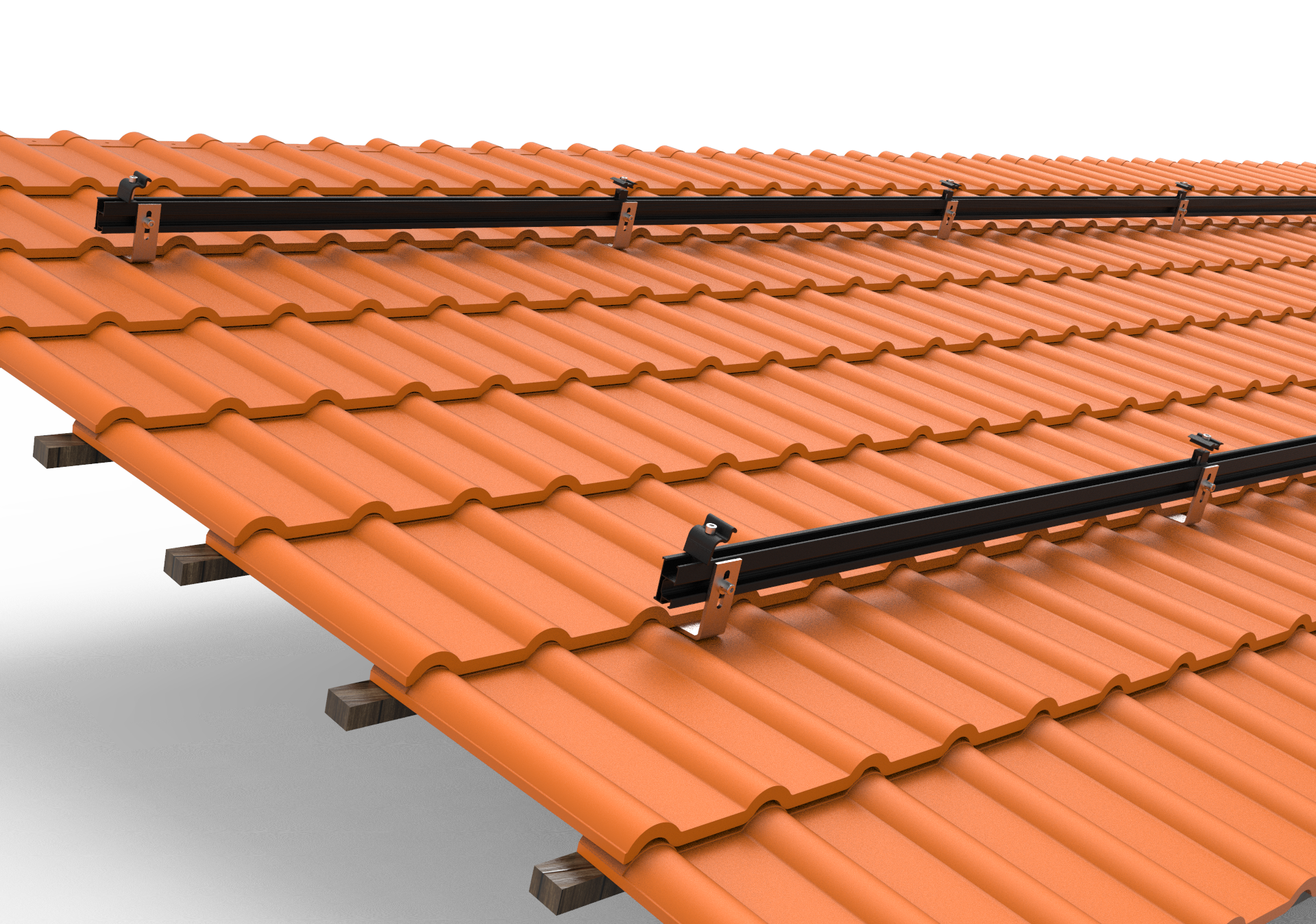 Montageset Solarmodul Halterung für Ziegeldach